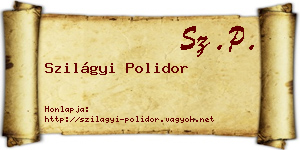Szilágyi Polidor névjegykártya